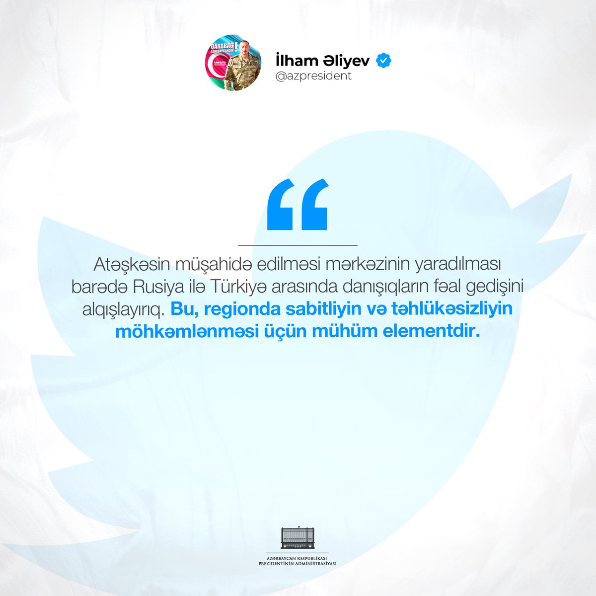 İlham Əliyev (@azpresident) on Twitter photo 