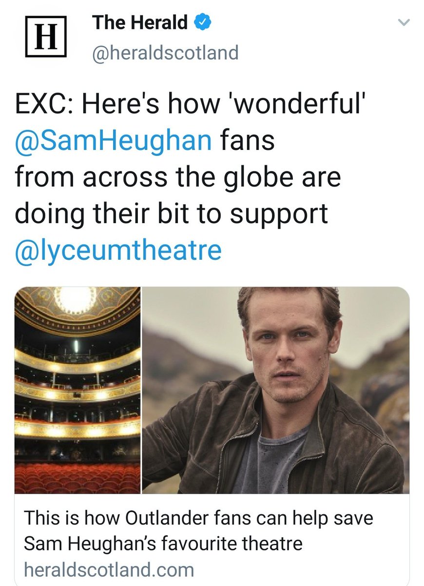 Wednesday has been  @SaveASeatForSamday! The fundraiser made a lot of media appearances like The Herald and The Scotsman with amazing articles! As  @MDrummond95 says..get your tickets, this is gonna be epic! Sam, touched by the wonderful idea, tweeted about it again.  #SamHeughan