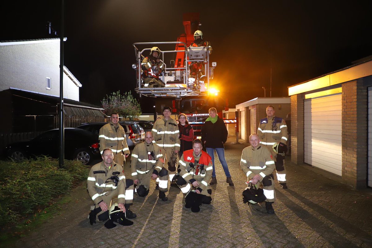 Schoorsteenbrand in Veghel . 21 november 2020.