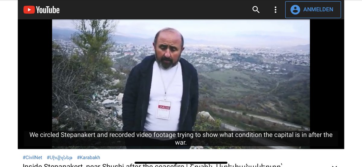 Aska__T's tweet photo. @armeniaft @AzEmbGermany Ein arm. Journalist zeigt Xankend/Stephanekart nach dem Krieg. 90% der Stadt seht. Hätte AZ wirklich 44 Tage die Stadt so bombadiert wie von Ihnen berichtet, dann würde mit Sicherheit nicht 90% der Stadt noch stehen. https://t.co/mqWNqW7SHp