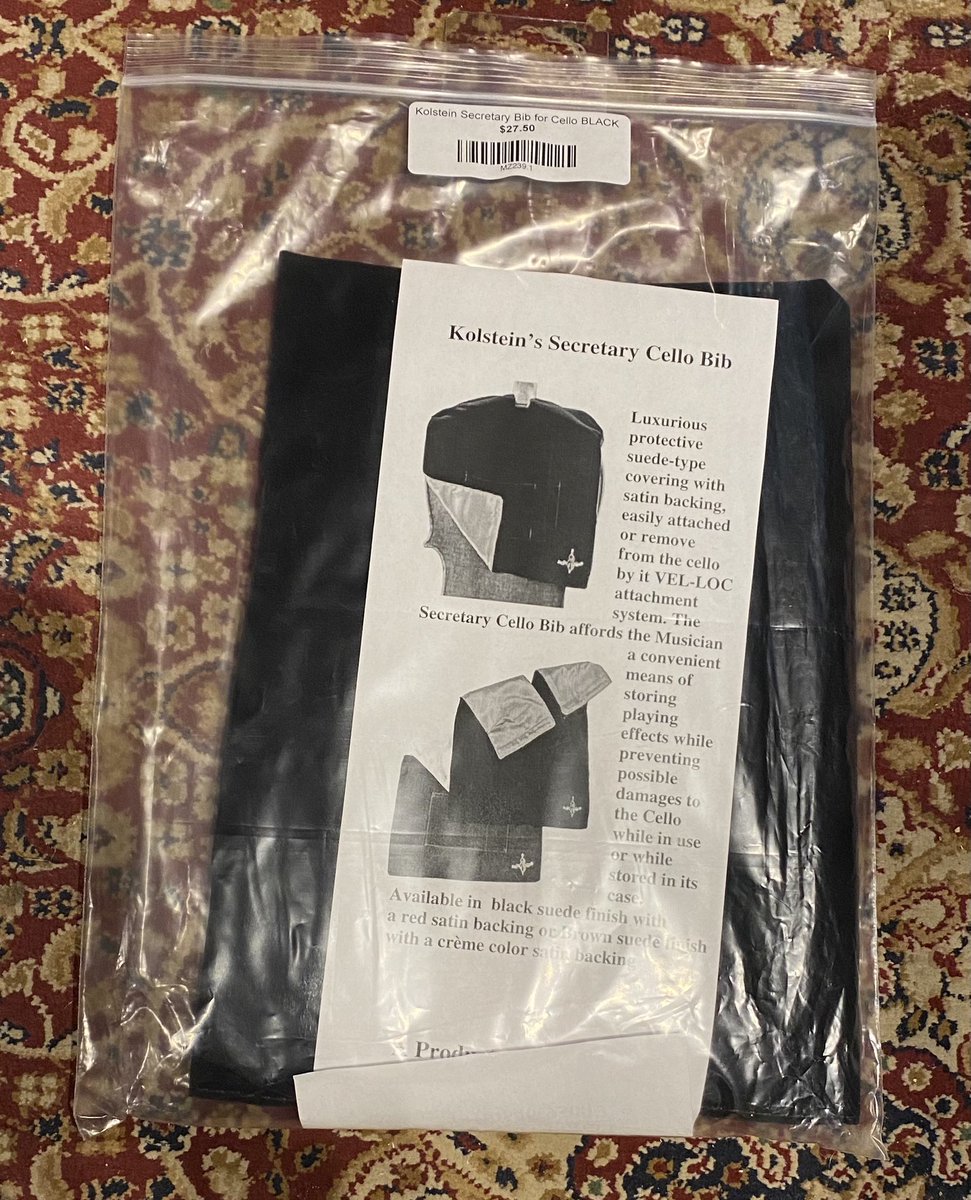 Door buster deal No. 1: Kolstein Secretary Cello Bib. Available in Black or Brown. Free shipping in the US. Message us for pricing!