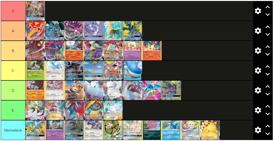eluketcg's tweet image. Os dejo con la Tier List de Vivid Voltage que hemos hecho con @Heckiard, @Javijofre7 y @Cong_Dani en el directo de hoy. ¡Gracias a todos los que nos habéis acompañado y dadle amor al Twitch del anfitrión! twitch.tv/hecguma