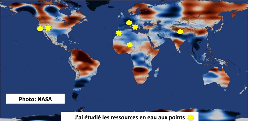 10. Comment j’ai atterri dans ça? J’ai d’abord étudié la Terre et l’Univers au Maroc, puis j’ai zoomé sur l’eau en France et en Italie où j’ai appris à décrire son mouvement avec des équations. Là je comprends la réponse de cette eau au changement climatique aux USA. #MeetTL227