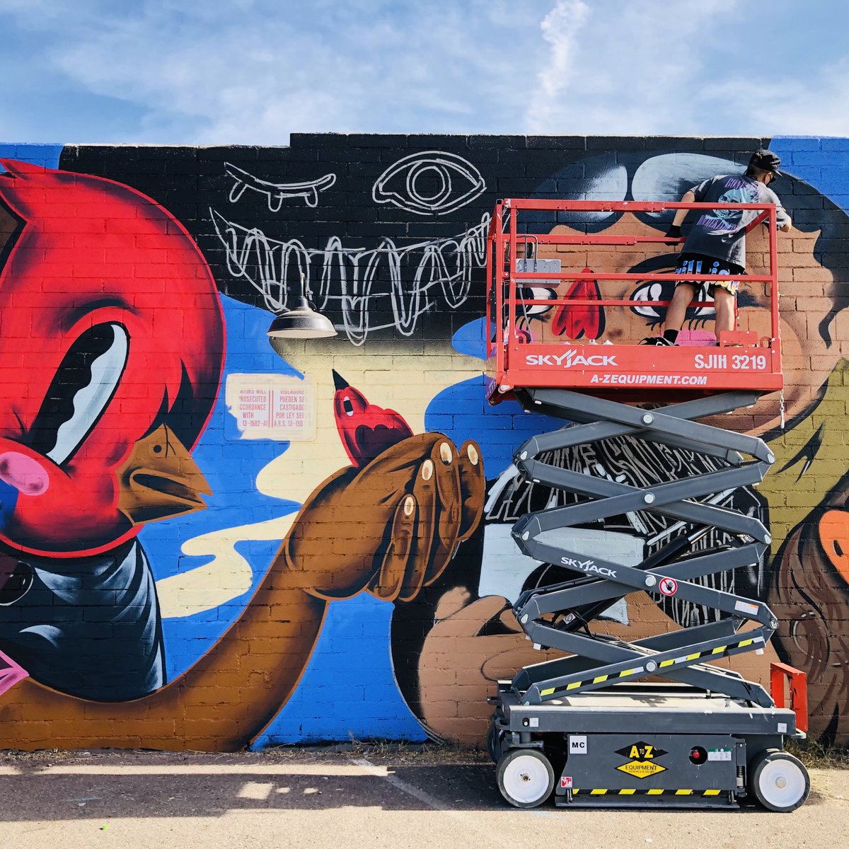 GaryWerner's tweet photo. New street murals. Phoenix. https://t.co/n0pyYxQJ0Z
