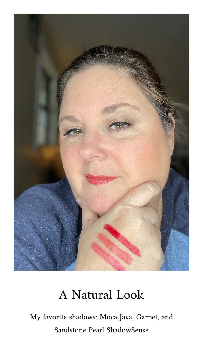 redlipladies1's tweet photo. Loving today’s look. My favorite ShadowSense combo: Moca Java, Garnet, Sandstone Pearl. Paired with Caramel Latte LipSense. (Why don’t I wear this more often???) https://t.co/Oqio99IyxZ