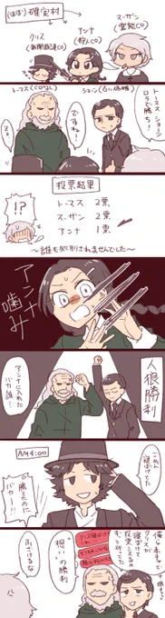 初めて霊能やったときの実録
#人狼ジャッジメントイラスト 