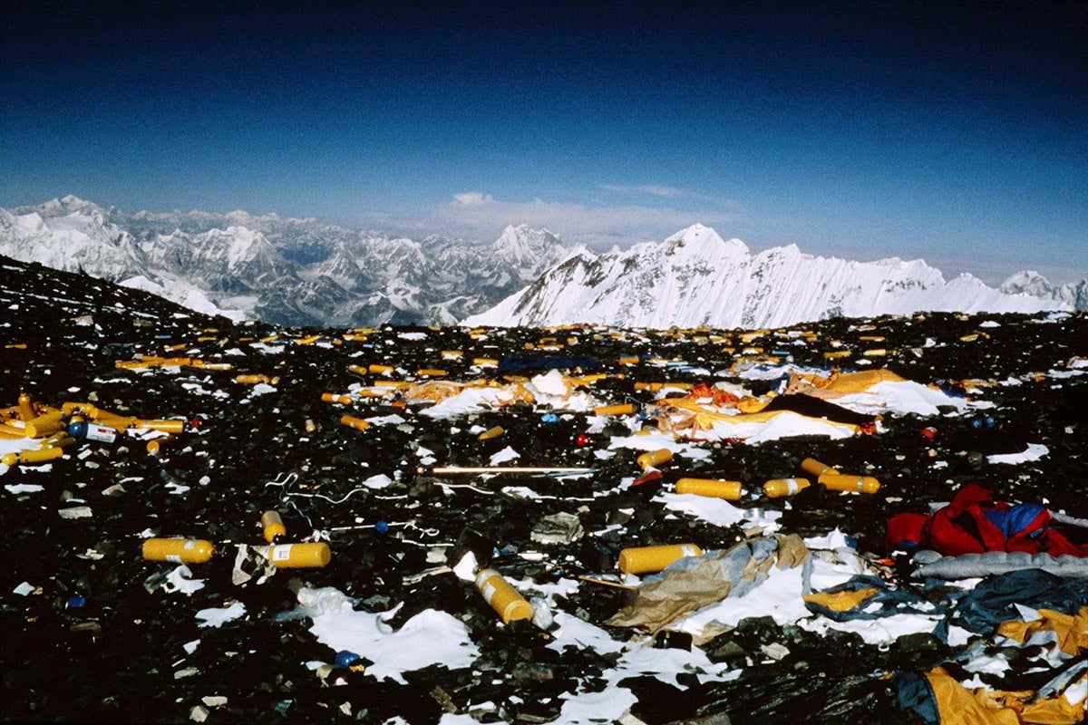 newscientist's tweet photo. Microplastic pollution discovered near the top of Mount Everest https://t.co/ySFNizveiA https://t.co/ecF9ynXVcr