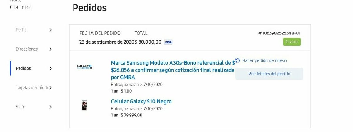 clamarquez1978's tweet photo. @fabian_2703 @SamsungArg Cuidado!.. Terminas comprando según lo que la página del Shop de Samsung te cotiza tu teléfono a entregar, y después te llaman para decirte que la página se equivocó y no es el monto. Al final, no te reconocen el bono. https://t.co/yIQ8F6ZxbJ