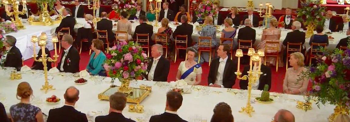 At a State Banquet at Buckingham Palace a few years ago, all of the guests were listening to President Trump’s speech with close detail.Well, almost everyone. A certain Princess was admiring the tableware instead.
