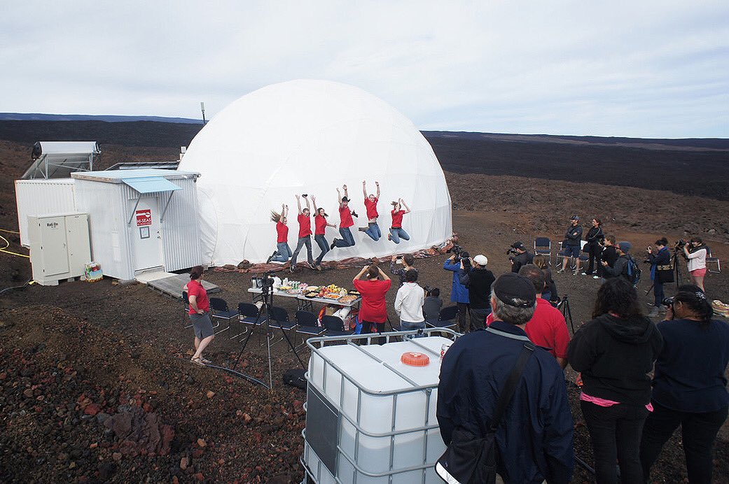 godsofmarssaga's tweet image. Know about the HI-SEAS (Hawaii Space Exploration Analog + Simulation) program? Involves a Habitat on Mars-like site in Hawaii at 8200 ft above sea level. The NASA exprmt quarantines around 6 ppl in the Habitat for 1yr to simulate living conditions on Mars - could you handle it?