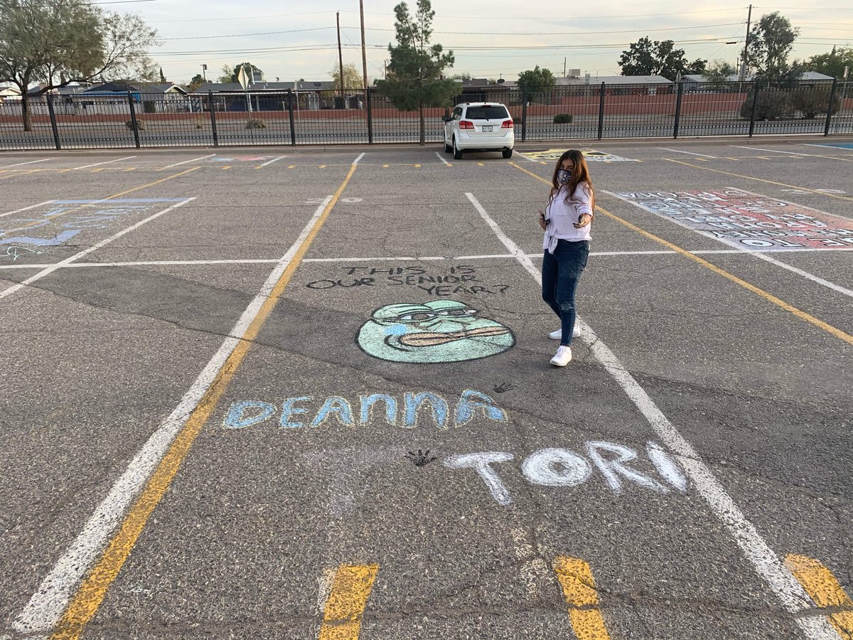 c_riverside's tweet photo. 🧡Big thank you to our principal Mrs.Guillen and the Ranger seniors who participated in the Riverside4Ever mark!! Seniors you really did leave your “mark” today!💙 #riverside4ever https://t.co/bPbcZ4YIFq