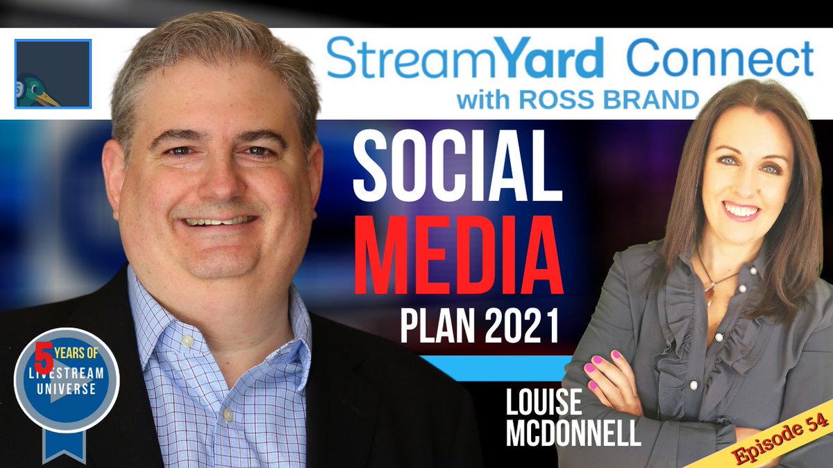 iRossBrand's tweet photo. WED, 2pm ET - It's a must-see #StreamYardConnect

🎙️ @Louisemcdsocial helps you plan for social media in 2021
🎙️ @dimartinezATX discusses hosting #StreamYard's first official Spanish-language show

🎬 https://t.co/aa1aziHItv

Presented by @streamyardapp #socialmedia2021 #smm2021 https://t.co/ce7fIrBMgb