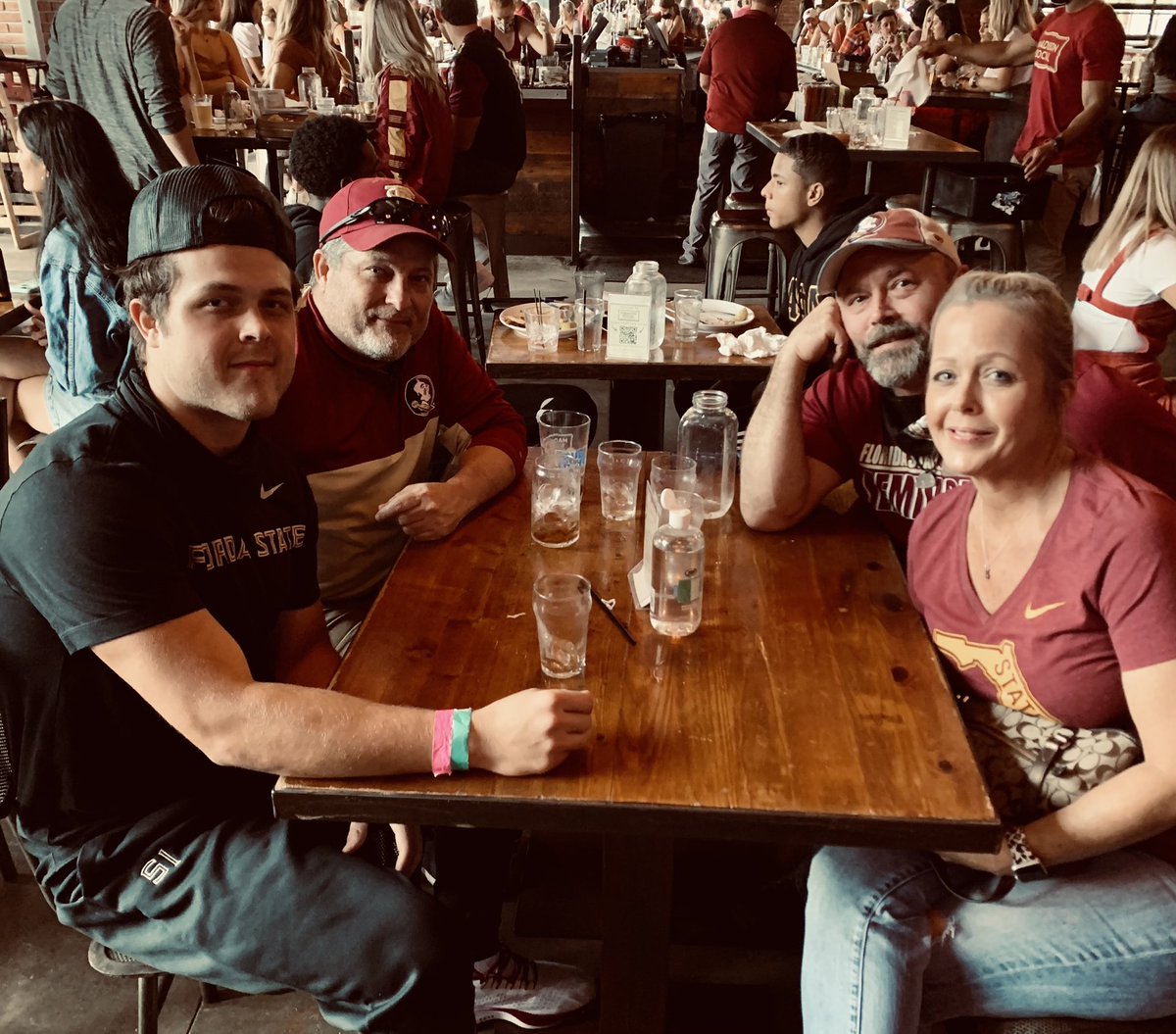 Allyann72's tweet photo. Love every minute we get to visit with this kid!!’♥️#FSU 🏈 https://t.co/QvqnX8SdSw