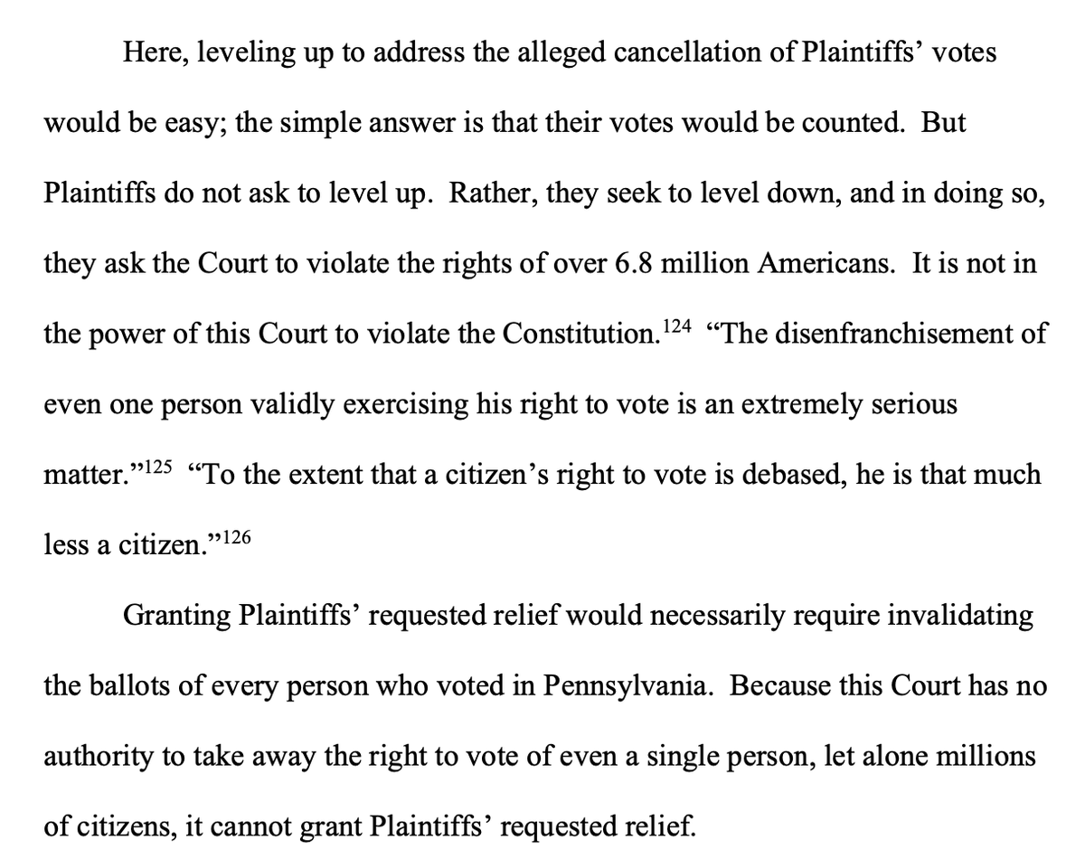 "[T]hey ask the Court to violate the rights of over 6.8 million Americans. It is not in the power of this Court to violate the Constitution."