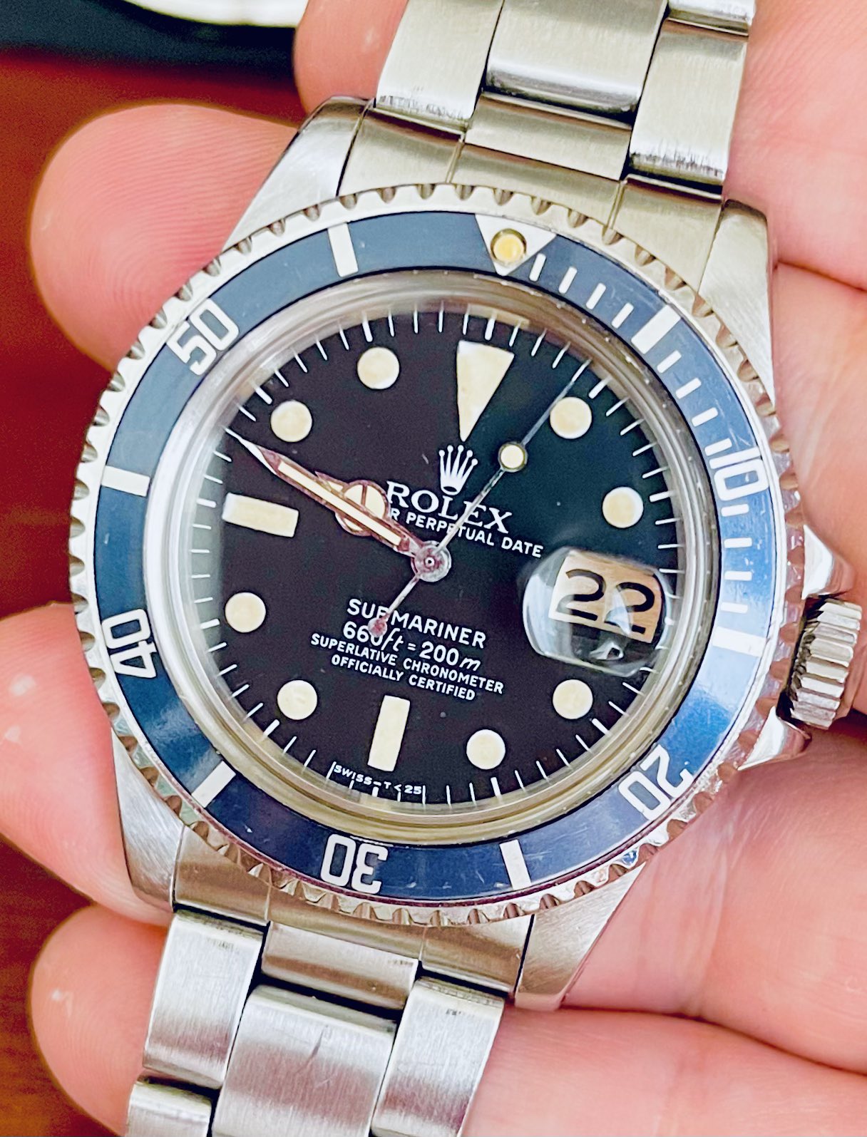 純正】Rolex サブマリーナー 5513 ベゼルインサート