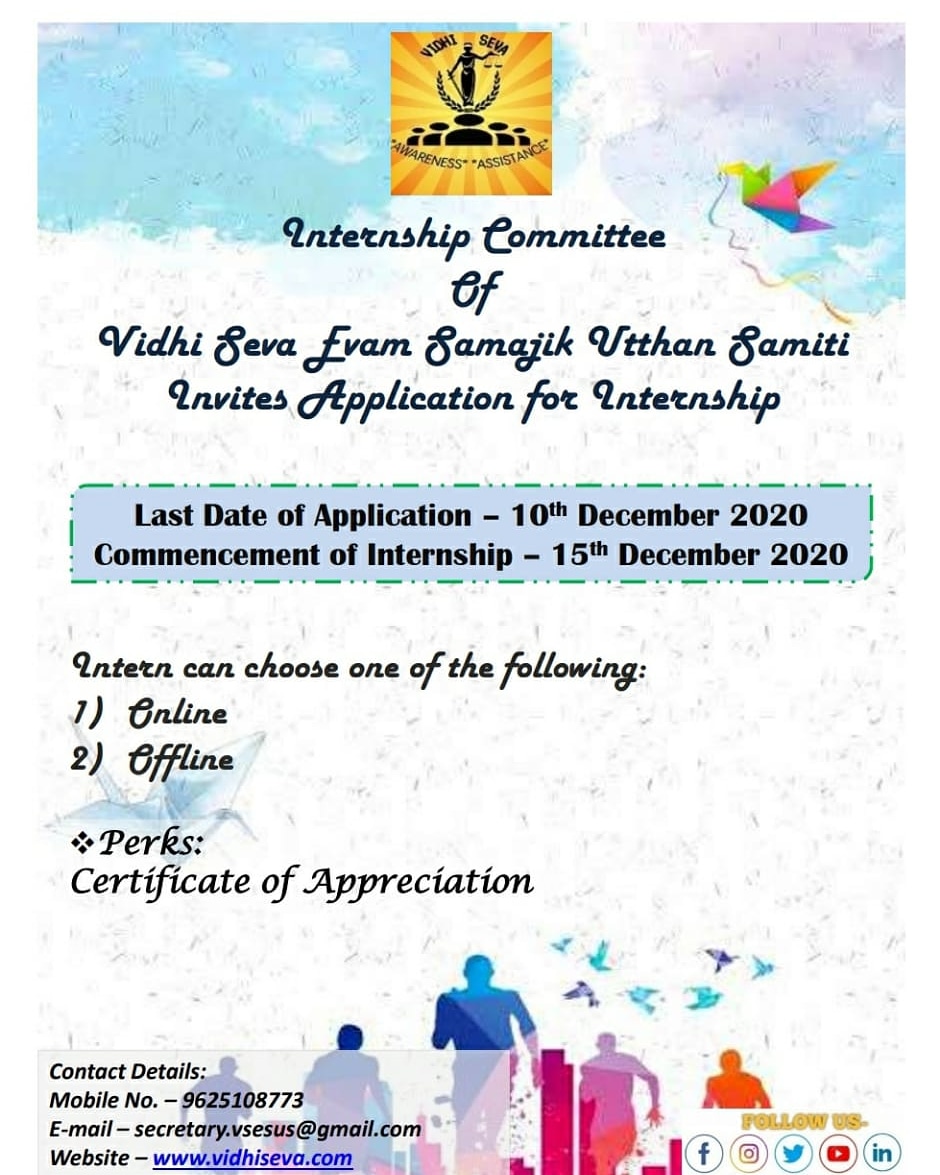 Vidhi_Seva's tweet photo. INTERNSHIP PROGRAM https://t.co/DFux5KpwH1
#internship #internshipopportunity #internshipprogram #internshipstudent #internshiplife #internshipindia #winterinternship2020 #onlineinternship #offlineinternet #lawschool #student https://t.co/W454TTj4E0