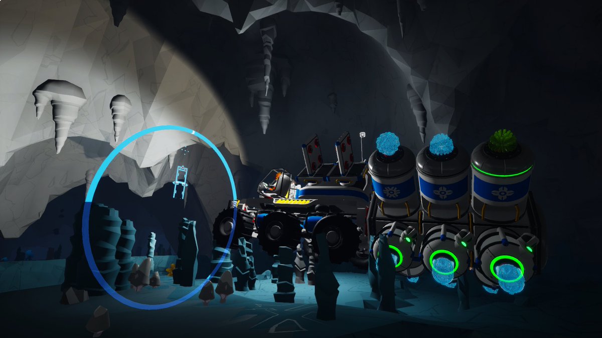 CyberBattiee's tweet photo. This pic is brought to you by people who play #MassEffect and then try driving in #Astroneer. 

Thanks for watching and #StayCreepy! #Gamer #Goth #Gaymer #AstroneerXboxOne #Mako #AstroNotAgain #AstroneerFails #Fails #LargeRover #Glacio #CaveDiving #GotStuck https://t.co/atXmk25Dzy