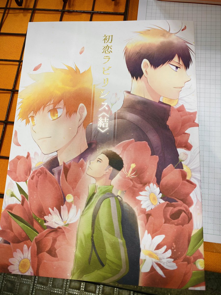 新刊めちゃくちゃ綺麗に刷ってもらってます…!
タイトルの箔押しも紙質も理想的で、本文がデータそのまんまで感動した? 