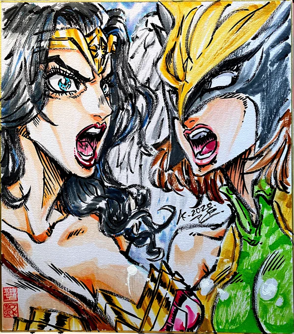 本日これから‼️Brave and Bold vol.6 @綿商会館にてお待ちしておりますッ‼️アしやのブースは5階❗️皆様お気をつけてお越しください✨
#ブレボ #bravandboldart #marvel #DC #アメコミ https://t.co/8JJqnT87rl 