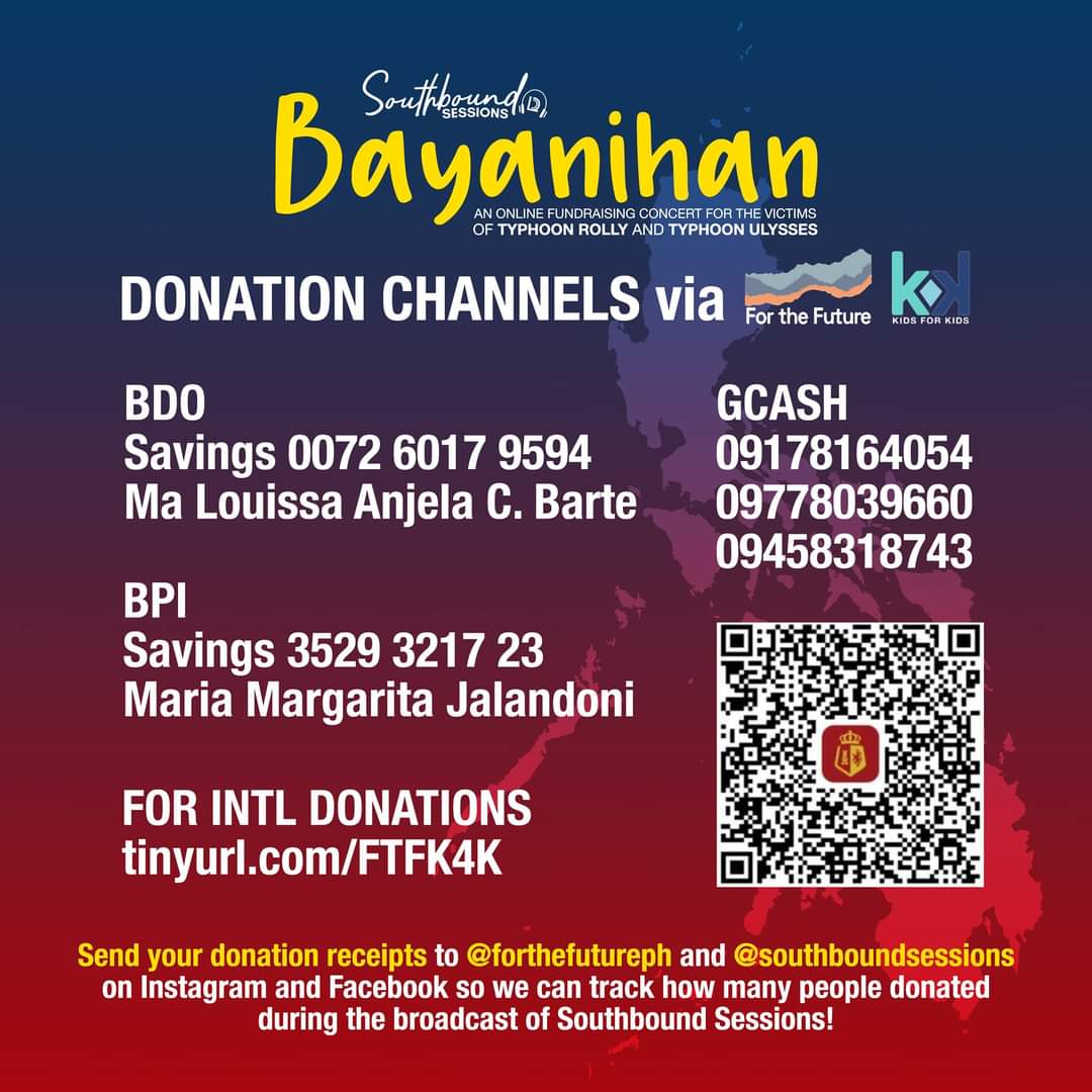 CosmicMisfitsPh's tweet photo. Catch us on Southbound Sessions' Facebook page later for an online fundraising concert! We encourage you to donate any amount for the victims of typhoon rolly and typhoon ulysses ♥️ https://t.co/l2rl5RCLnZ