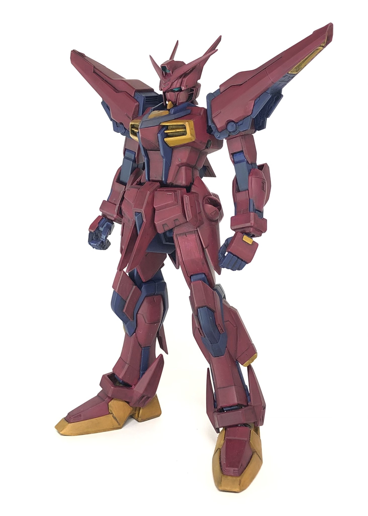 こまこま 1 100 Seed Destiny アカツキガンダム 完成しました 機動戦士ガンダムseed Destinyに登場する中で特に好きな機体デザインで オリジナルカラーとして赤メインで製作 以下 装備やポージングの写真が続きますm M T Co Lprp7oibzh
