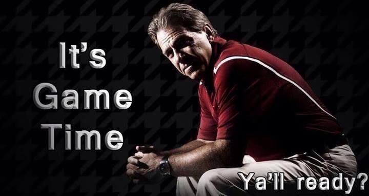 SPORTalkAlabama's tweet photo. Are you ready? It's game time!!! #RollTide https://t.co/XxyrVoYj2d