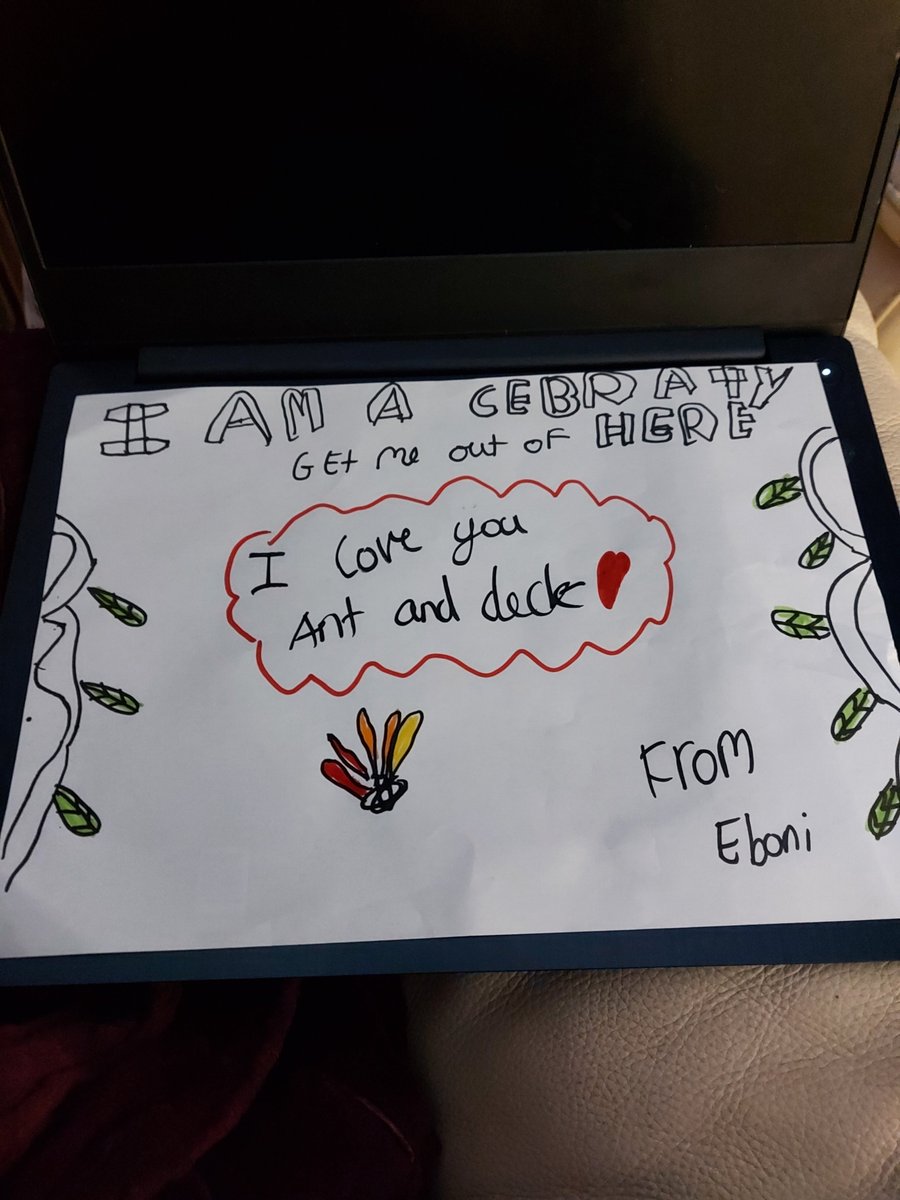 charmain1985's tweet photo. Think our Eboni loves @imacelebrity  @antanddec @keeno982 https://t.co/5ExncUv3uK