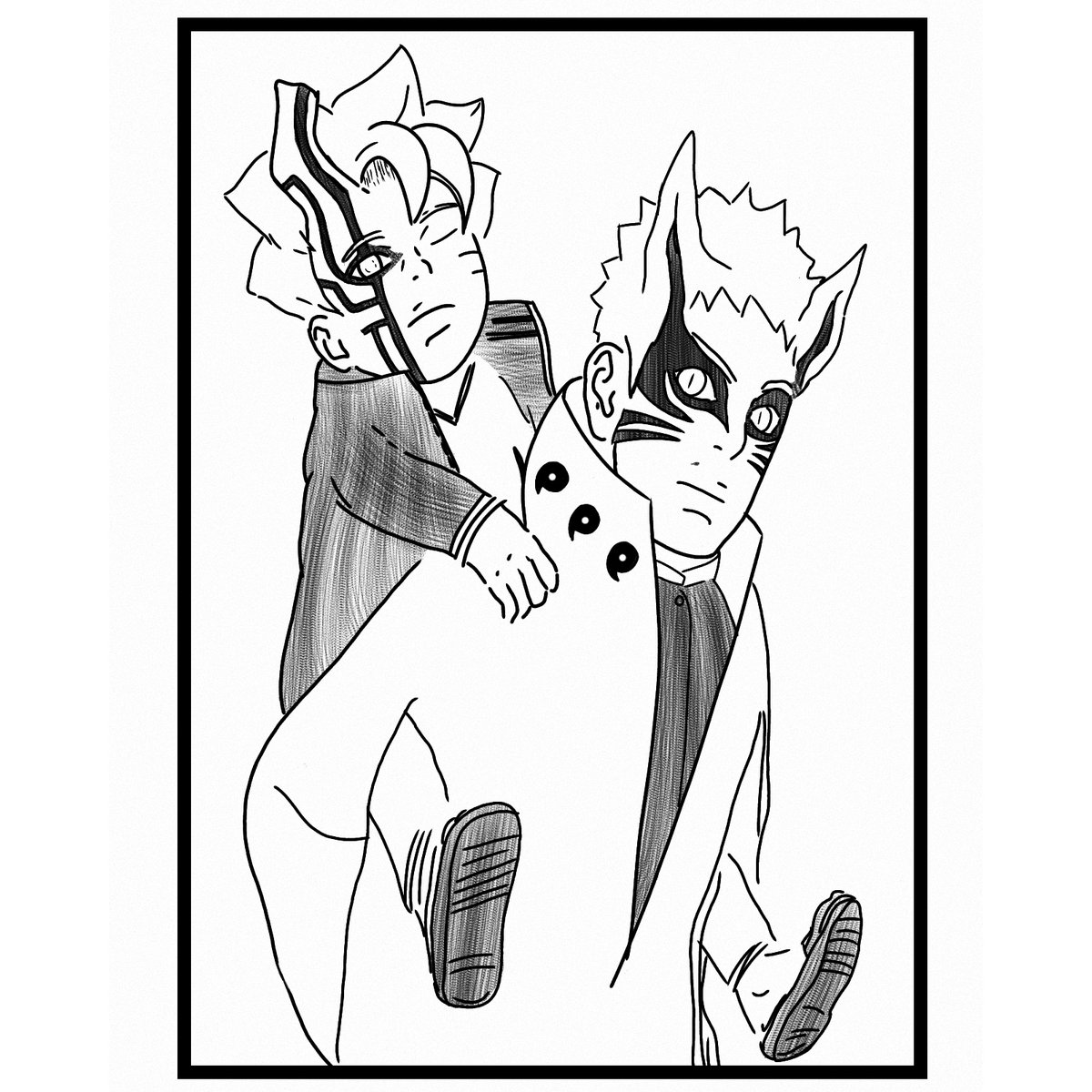 JMSublimeArt's tweet photo. #BORUTO #NARUTO #BorutoCh52
-| Como los conocí😇 -| Como están ahora😈 https://t.co/9LWfTN8tuh