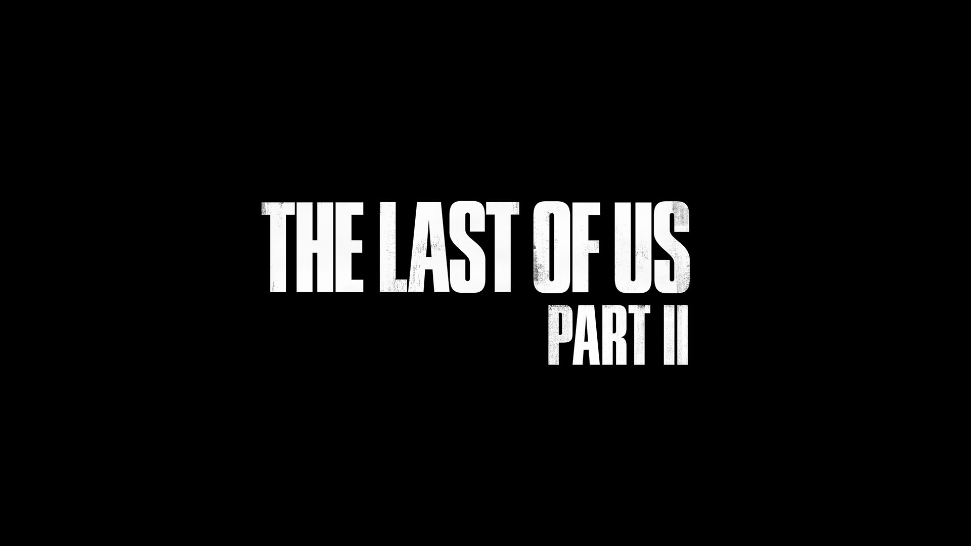 The last of us надпись на черном фоне