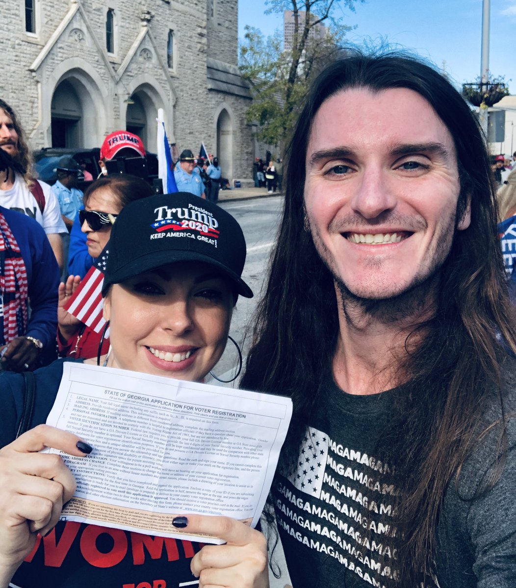 ScottPresler's tweet photo. @realDonaldTrump Registered another voter today in Georgia! 

Not stopping or slowing down for a gosh dang second. https://t.co/9vNC6zFvIN