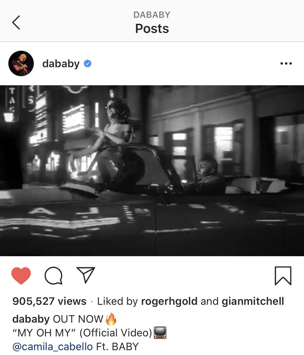 Normani liking Dababy& #39;s post about My oh My