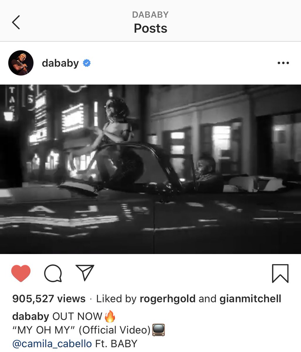 Normani liking Dababy's post about My oh My