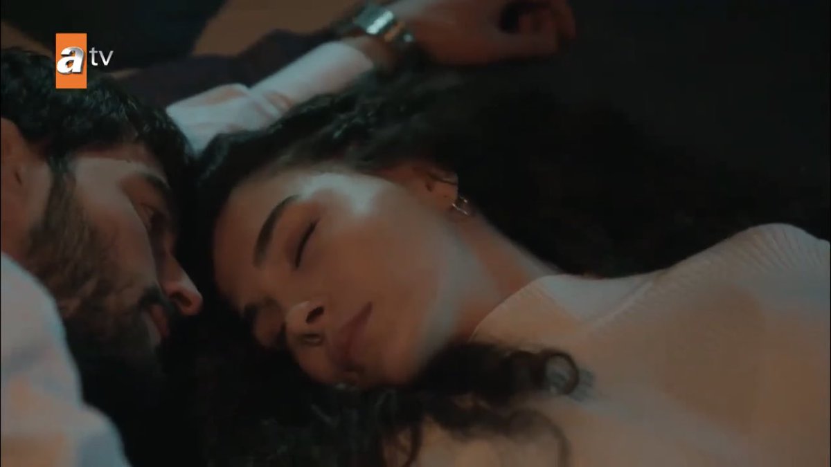 when they sleep with their foreheads touching it makes my heart warm  #Hercai  #ReyMir