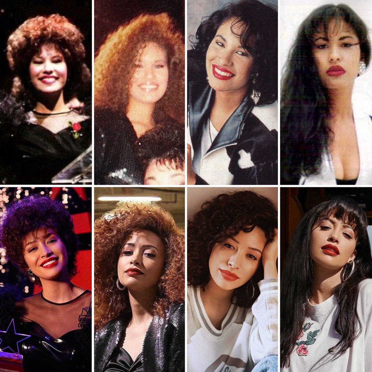 QweenofTejano's tweet photo. @_WoahKaitlin A lot. The movie wasn’t historically accurate with some fiction thrown in there. The series is covering her ENTIRE life. It’s much more true to her real life. This image is just a taste of the eras they’ll be covering. There’s a lot more! https://t.co/pAYNANcsxI