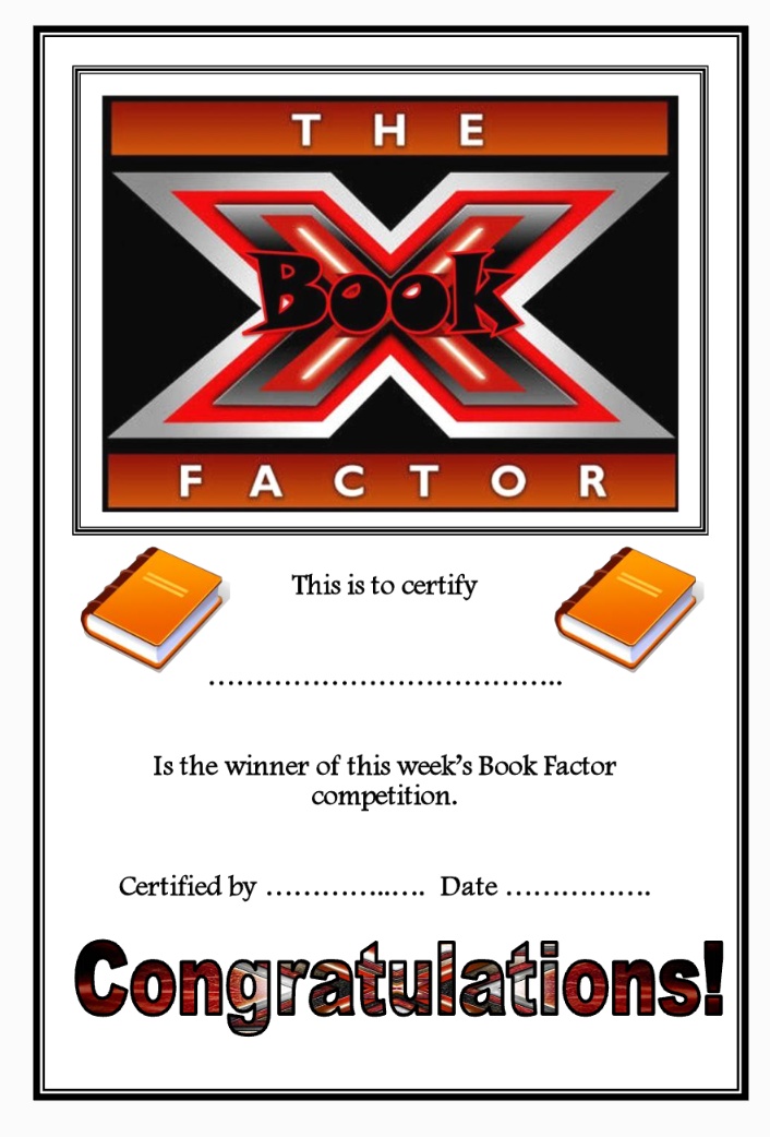 MissSProgress's tweet image. Has anyone used 'Book Factor's before? I have some reluctant readers in a super competitive class...does this work?? (Resource free on TES) #bookfactor #XFactor #readingcommunity #Reading #edutwitter #edudate #TEACHers