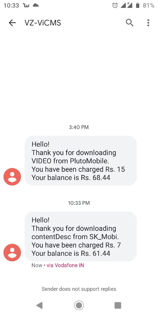 @ViCustomerCare 
@jagograhakjago 
Please help
Vi is cheating with customers
Today they deducted balance from my wife's number 
1.No active internet and we both are in Europe
2.Without internet how it's getting charged like this
No response from vicustomer care