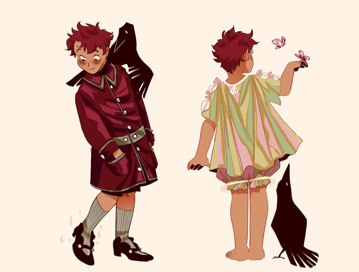 GaelleAvril's tweet photo. Nisse, and the outfits his dad made for him (and the crows) https://t.co/D2vgkpsCvV