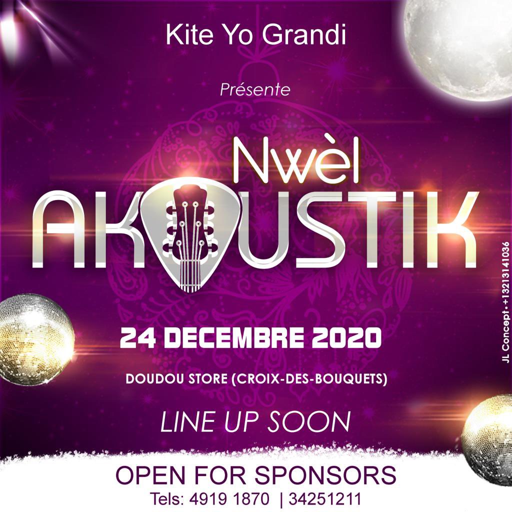 jjjames_lee's tweet photo. Nwèl Akoustik tounen yon tradisyon! Se la pouw la! Randevou kase 24 desanm!
Pou tout flyer, logo, carte visite ou bezwen fè, DM mwen.😇😇
#jlconcept #jameslee #concept #flyer #flyers #flyerdesign #artwork #instagram #instagood #instaflyer https://t.co/Fy8vjnrmXB