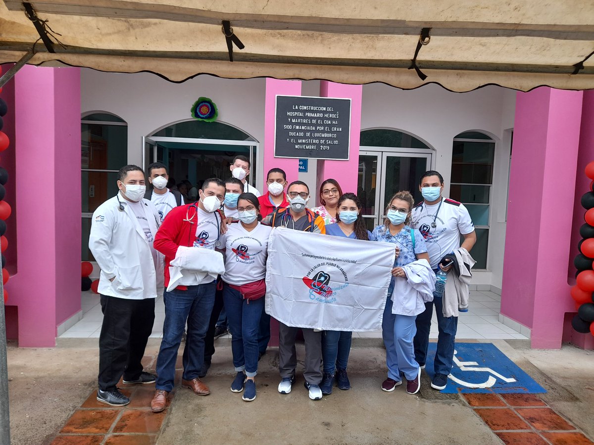 Brigada médica Hospital Alemán Nicaragüense  MMS se hace presente en el primer aniversario del  hospital primario héroes y mártires del Cua, Jinotega, con ayuda de nuestro gobierno