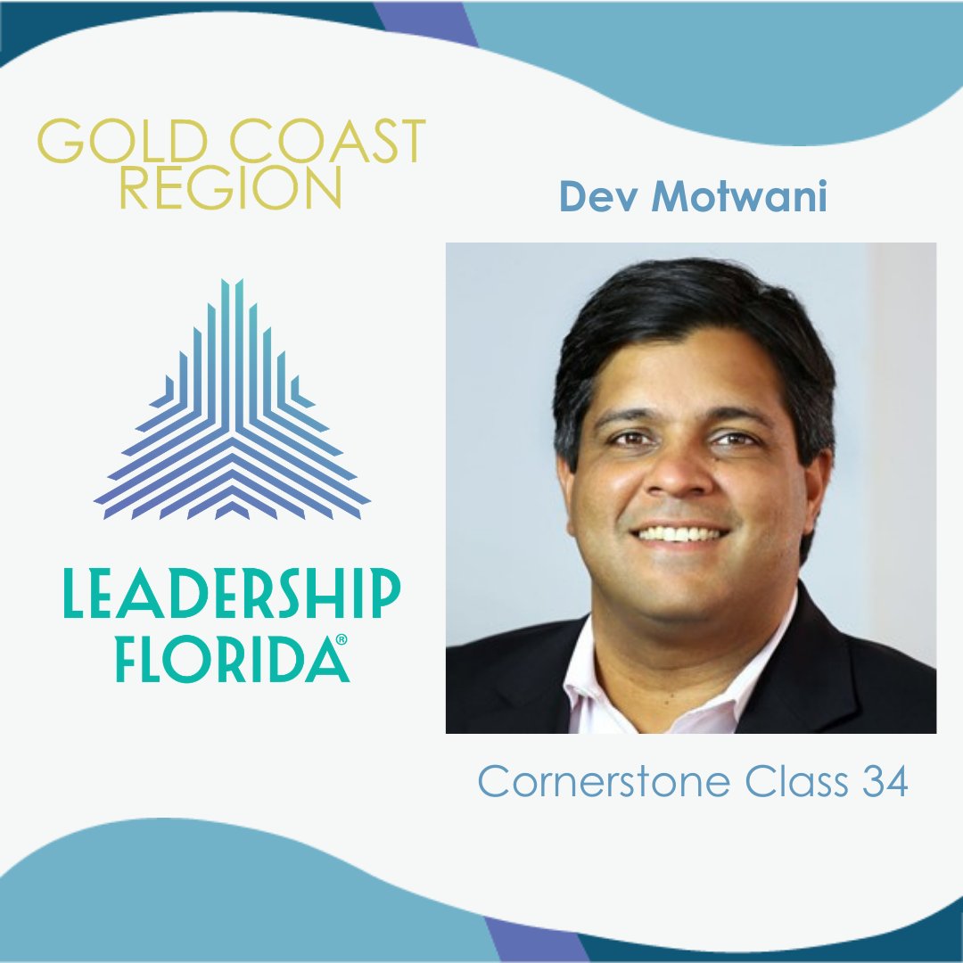 LeadershipFla's tweet photo. Congratulations to Dev Motwani #CornerstoneClass34, President & CEO for Merrimac Ventures for being named @FloridaTrend's 500 most influential leaders in Real Estate!
Dev, you make #LeadershipFlorida proud! #GoldCoast https://t.co/1WUlsCku3P
