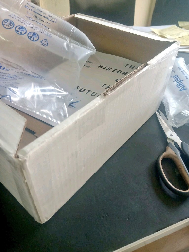 VRToronto's tweet photo. We're so pleased to learn that the books awarded for #vrto2020's community participation leader - @rosa_rosy_B - @CharlieFink 's 'Metaverse' &amp; @blakejharrisNYC 's 'History of the Future' arrived to Kenya after a 2 month journey. Rose is a leader in developing #AR for education https://t.co/I4DFlH8Q4m