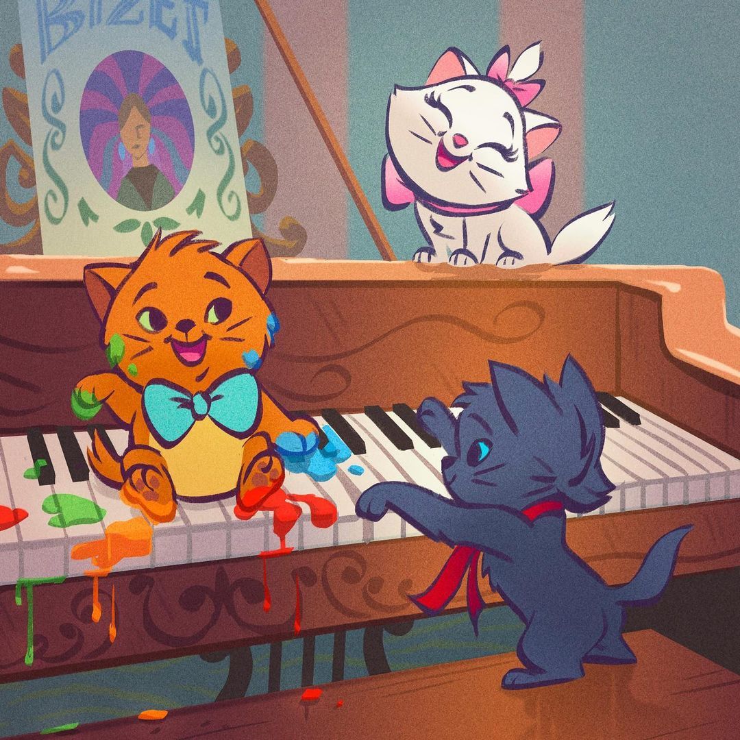 DisneyMusicEmp's tweet photo. Ev'rybody wants to #Caturday. 🐱 https://t.co/NW5lsN6ezU