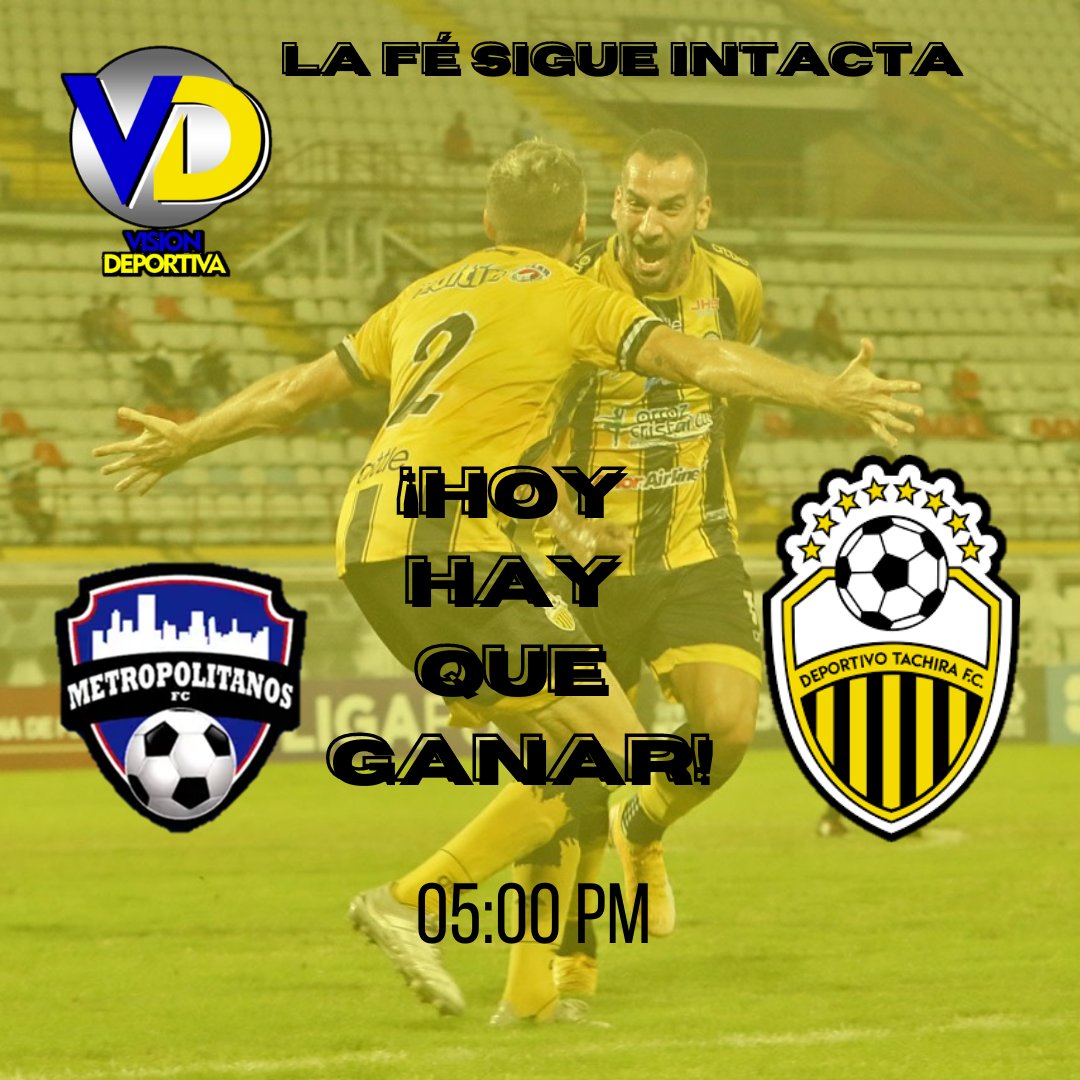 VisionDva's tweet photo. #DTFC || Día de juego 🤪

Ganar para seguir primero e invicto 🙌

@Metropolitanos_  vs @DvoTachira 📢
Hora: 05:00 pm ⏰
Estadio: Agustin Tovar "La Carolina" 🏟️
En vivo por: dvotachira 💻 y Tves 📺

Vamos Táchira 🌗🌗 https://t.co/OMhGgmNiPe