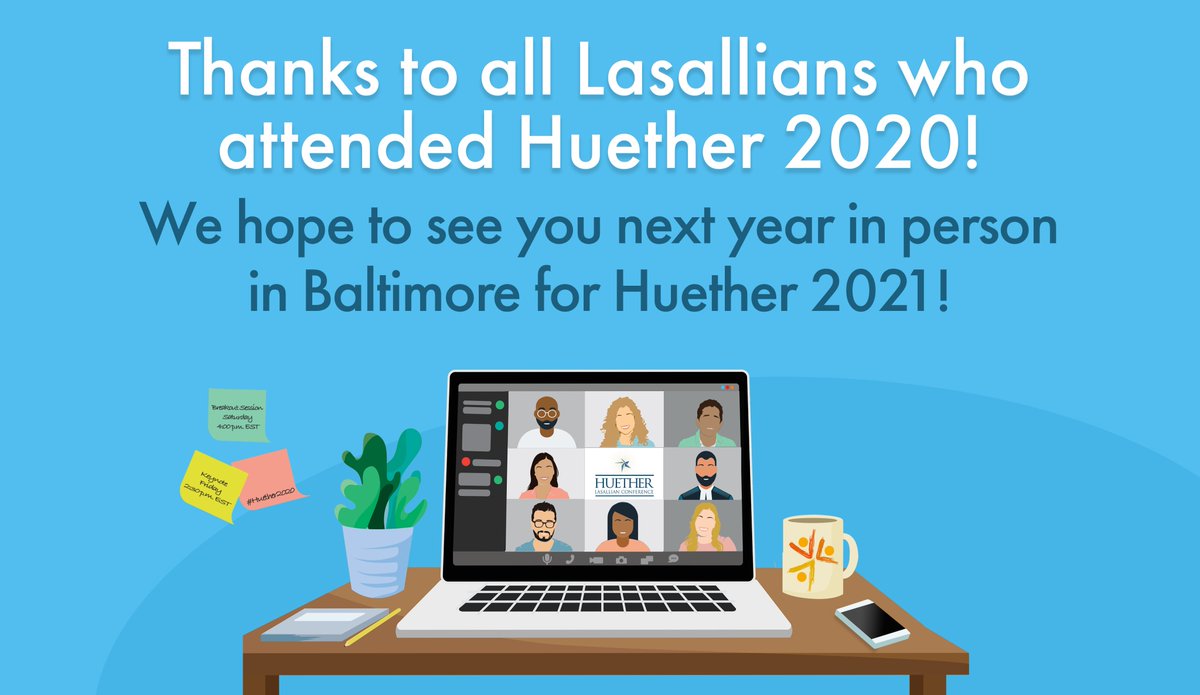 Lasallian_RELAN's tweet photo. Thanks to all #Lasallians who attended #Huether2020! Registered participants will receive an email on how to access recordings of the opening panel, keynote addresses and some breakout sessions. We hope to see you next year for #Huether2021! https://t.co/gNKAAroLmI
