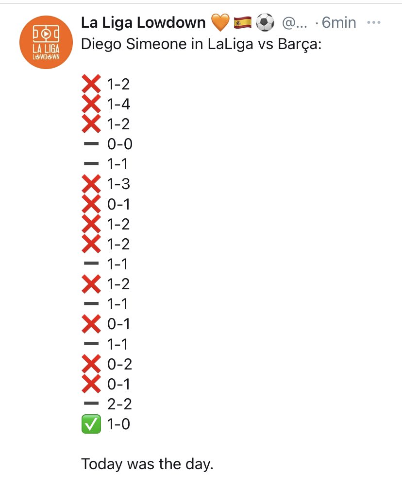 La noche se estaba poniendo perfecta con este elegante <a href="/PuroRofe/">PURO ROFE</a>, listan negro de Lanzarote para acompañar esta ventresca ... Que podía fallar ? El Atleti ? Pues no !! Después de 18 intentonas en Liga, han caído. Disfrutemos 😄😄🎊🎉