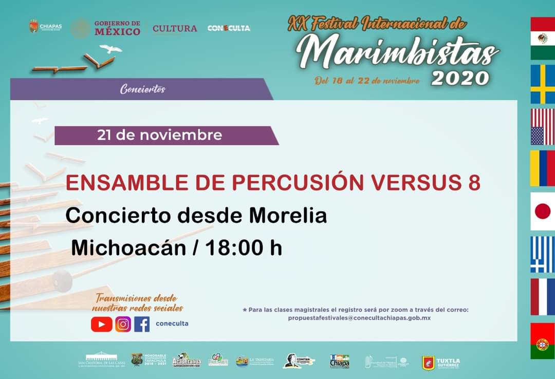 Hoy, Versus 8 en concierto.
Música de Revueltas, Jesús Castillo y Steve Reich. 

facebook.com/64166447935628…