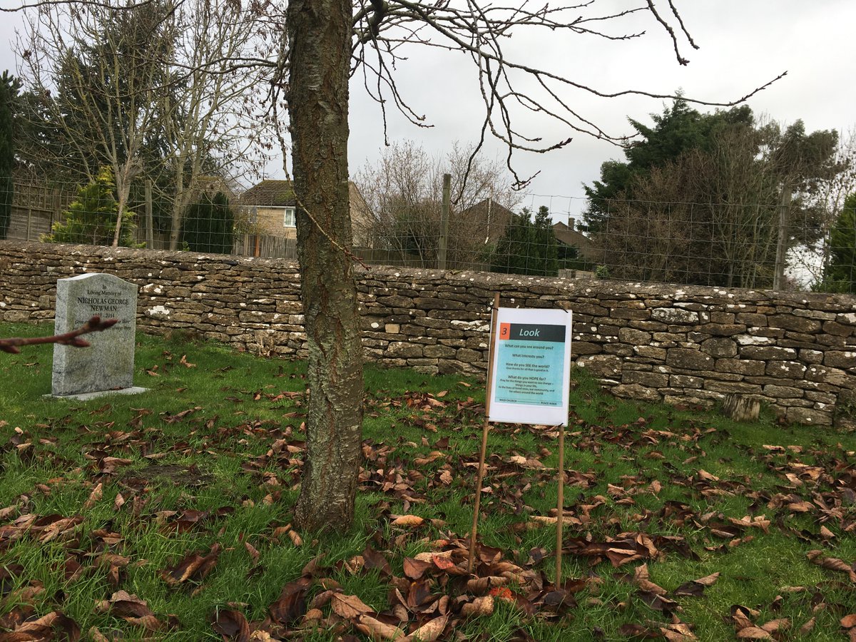 mattstoney's tweet photo. #WildChurch Walk of Peace is up and ready at St Giles Lea - @MalmesburyAbbey and All Saints Garsdon tomorrow. Could be good as we seek precious moments of peace and connection in these uncertain times. https://t.co/mSndH9TQKe Thanks to @hazelnutfarmcom https://t.co/xFgm2pFIJ2