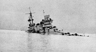 Dropping torpedoes armed with magnetic detonators, set to explode under the hulls of the battleships, the results were quite astonishing. The reconstructed battleships Conte de Cavour & Caio Duilio each took a single hit & sank to the bottom of the harbour.
