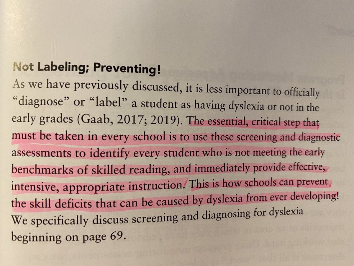 Sonyayates's tweet photo. Screening is useless, unless it is used to “immediately provide effective, intensive, appropriate instruction”. 

#UntilTheyAllCanRead
#ConqueringDyslexia 

 ⁦⁦@janhasbrouck⁩
@VickieChappell1⁩ ⁦@Alabama_Reading⁩ https://t.co/nSI0o8dFXA
