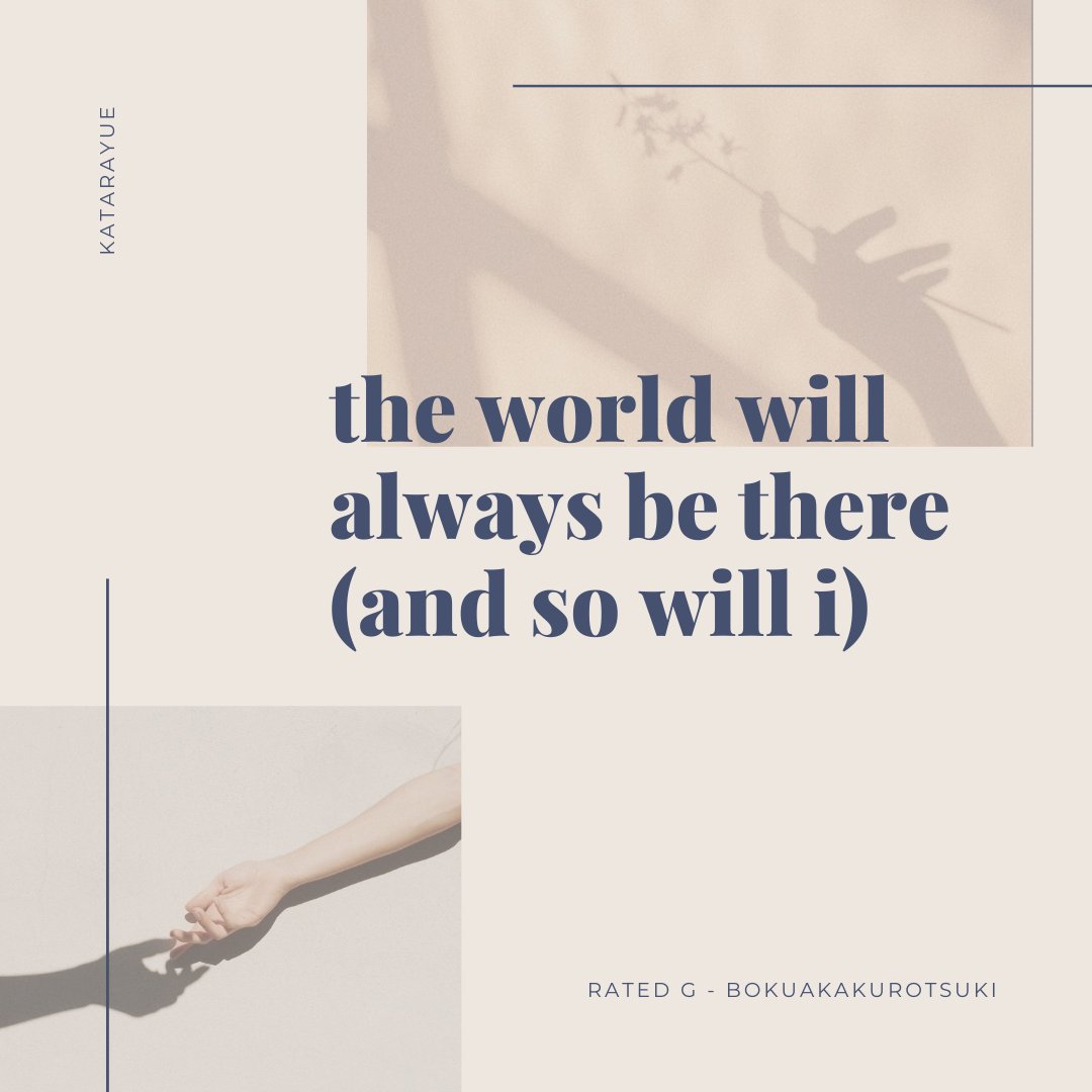 martialarcs's tweet photo. the world will always be there (and so will i)
Day 5: college AU | 12.5k | #bokuakakurotsuki
(very) late entry for #BAKTWeek2020
Four conversations, and Kuroo happens to be at the center of all of them.
https://t.co/hZIhTmzZFx https://t.co/zX0JMYSuLK